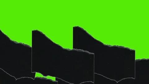 Black Paper Collage Transitions pack green screen 144 1 Video stock 295174481