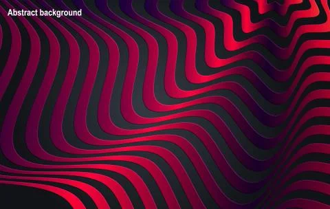 Black paper cut background. Abstract realistic papercut decoration Stock Illustration