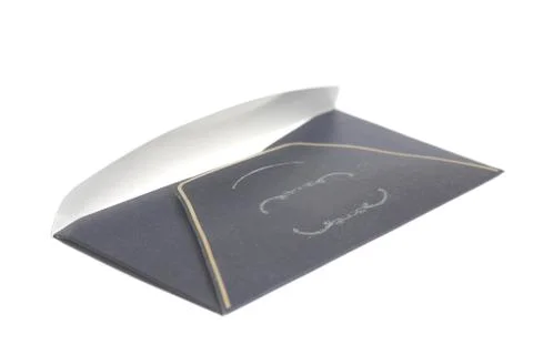 Black paper envelope Stock Photos