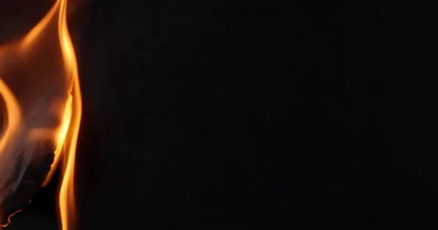 Black Paper On Fire Stock Footage 170584478