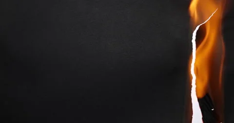 Black Paper On Fire Stock Footage 170588620