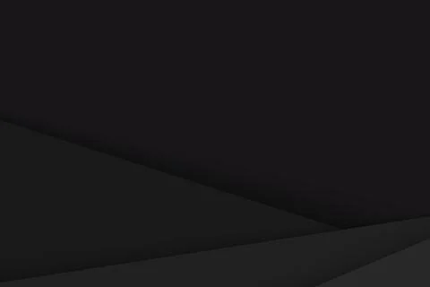 Black paper layer background. Abstract with solid black paper cut layers. Illustrazione stock