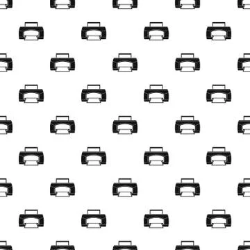 Black paper printer pattern seamless vector Illustrazione stock