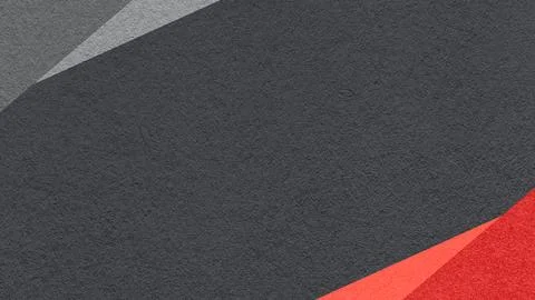 Black paper texture background with gray, red geometric corners gradient la.. Stock Photos