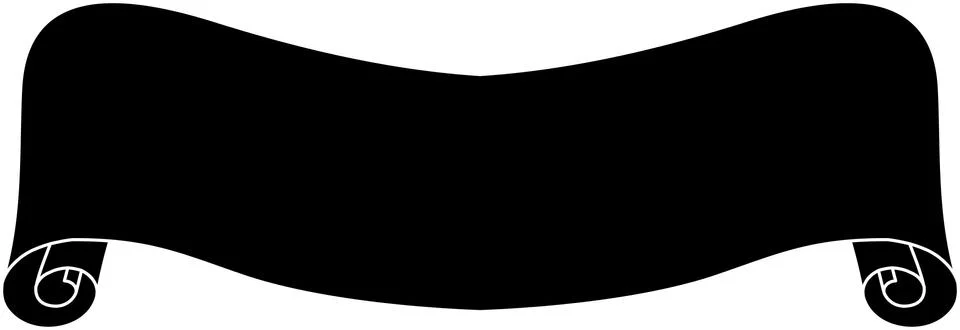 Black Paper Title scroll Stock Illustration