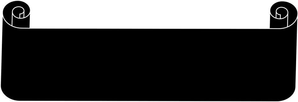 Black Paper Title scroll Stock Illustration