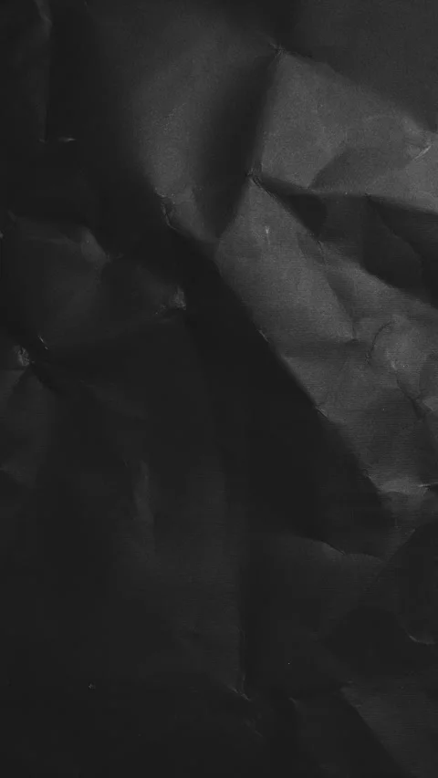 Black Paper Wrinkled Texture Seamless Motion Crinkle Animation Stock Footage 310360470