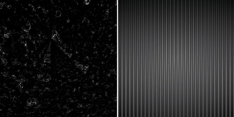 Black parametric backdrop. Abstract lines. Dark background. Wavy surface. T.. Stock Illustration