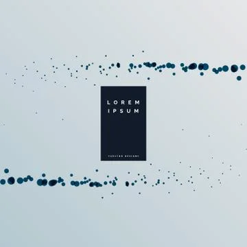 Black particle effect on gray background Stock Illustration