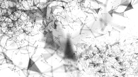 black particles fly on a white backgroun... | Stock Video | Pond5