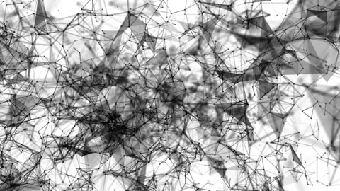 black particles fly on a white backgroun... | Stock Video | Pond5