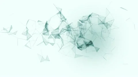 Black particles moving chaotically on a dark blue background. Stock Footage 131099919