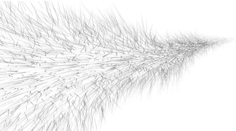 Black Particles on a white background Stock Footage 61469893