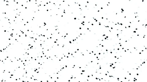 Black particles on a white background Stock Footage 125041797