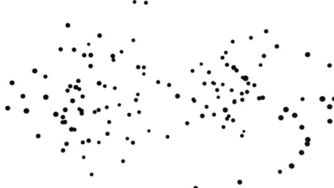 Black particles on white Stock Footage 90525917