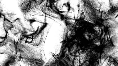 Black particles on white Stock Footage 91813896