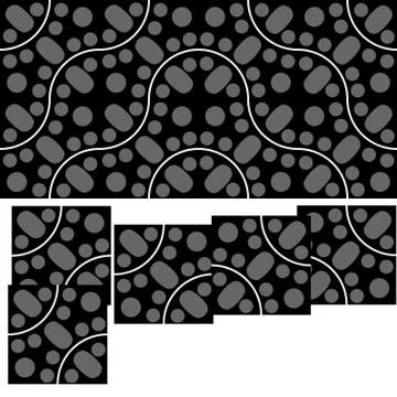 Black pattern 스톡 일러스트