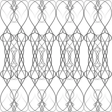 Black pattern seamless, frame with hearts 스톡 일러스트