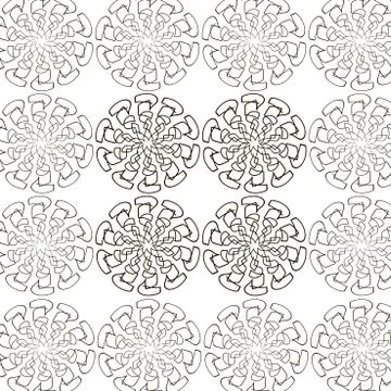 Black pattern on a white background Stock Illustration