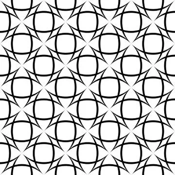 Black pattern on white background. Seamless pattern. Black and white vector. Stock Illustration