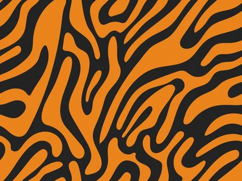 Black pattern of zebra and leopard Stock Illustration