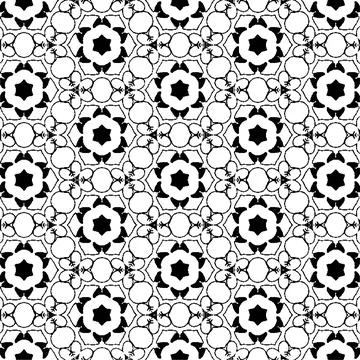 Black patterns on white background Stock Illustration