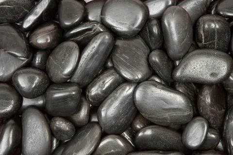 Black Pebbles Texture 스톡 사진