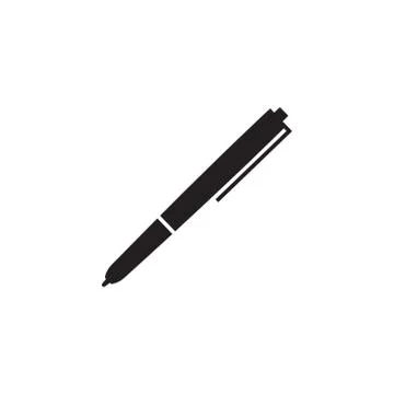 Black pen icon vector. Stock Illustration