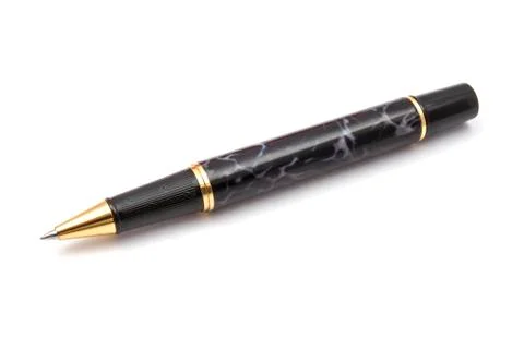 Black pen Foto stock