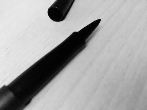 Black Pen 스톡 사진