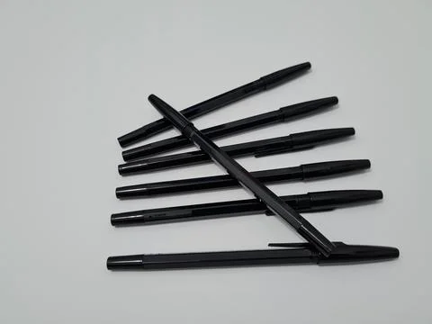 Black pen Stock Photos