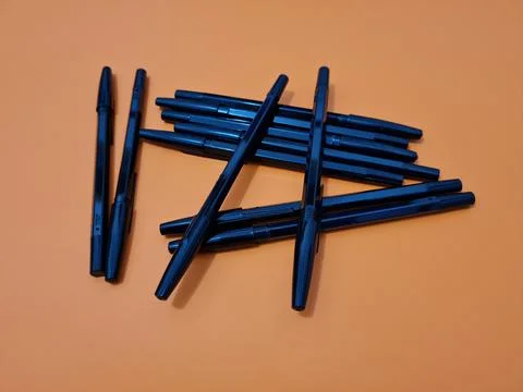 Black pen Stock Photos