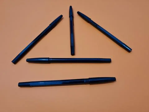Black pen Stock Photos