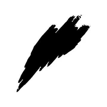 Black pencil handdrawn element. Crayon stain isolated in white background Stock Illustration