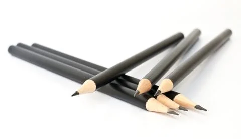 Black pencil. Stock Photos