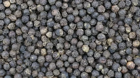 Black pepper close up . Loop rotation Stock Footage 63753276