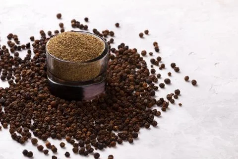 Black pepper corns 写真素材