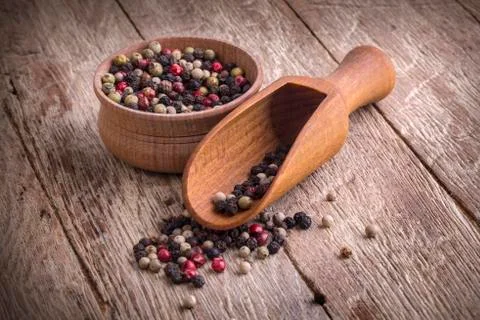 Black pepper corns 写真素材