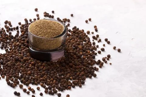 Black pepper corns 写真素材