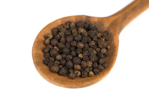 Black pepper corns Stock Photos