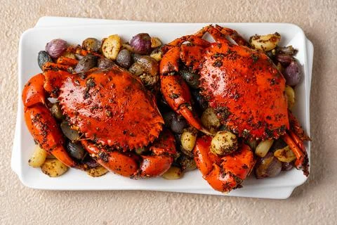 Black Pepper Crab Stock Photos