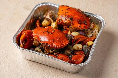 Black Pepper Crab Stock Photos