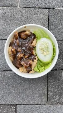 Black pepper crispy chicken Stock Photos