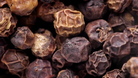 Black pepper grains background. Stock Footage 137017796