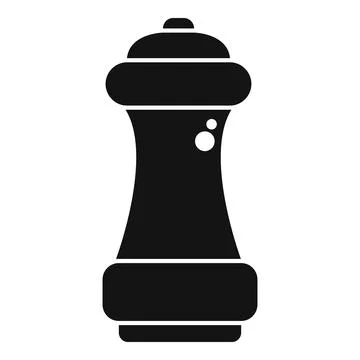 Black pepper grinder adding flavor to culinary delights Stock Illustration