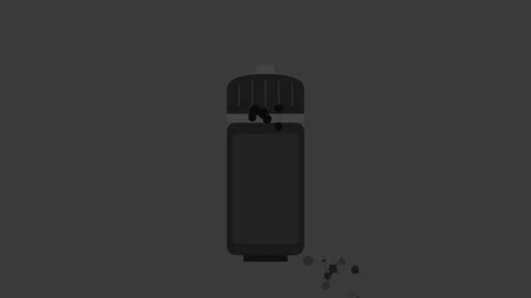 Black Pepper Grinder Motion Graphic with Detailed Cracked Peppercorns on Gr.. Видео 346007130