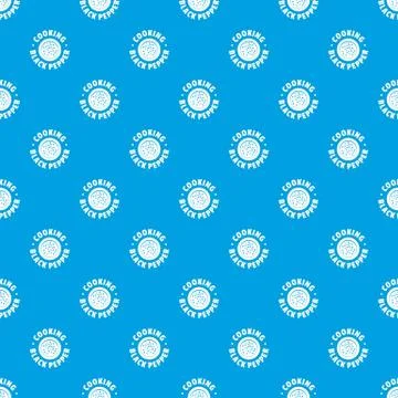 Black pepper pattern seamless blue 스톡 일러스트