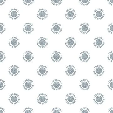 Black pepper pattern seamless Illustrazione stock