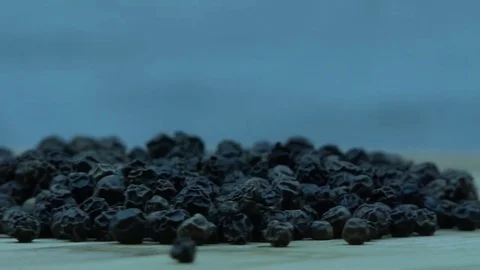 Black pepper pellets 스톡 동영상 79960919