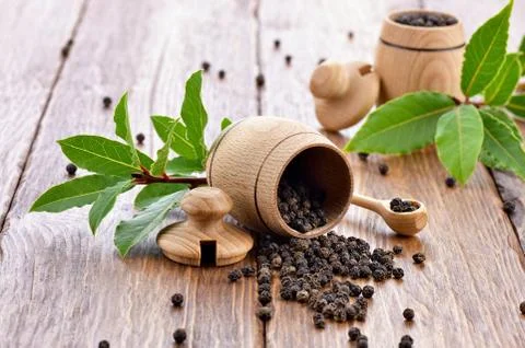 Black pepper Stock Photos